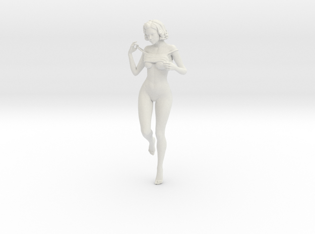 Seductive posture 008 in White Natural Versatile Plastic: 1:10