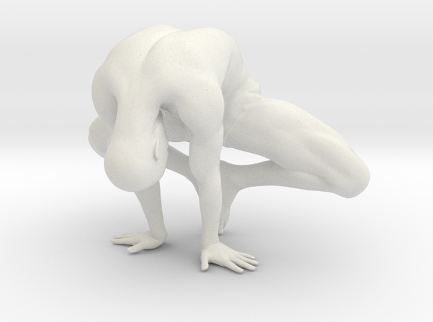 Male yoga pose 003 in White Natural Versatile Plastic: 1:10