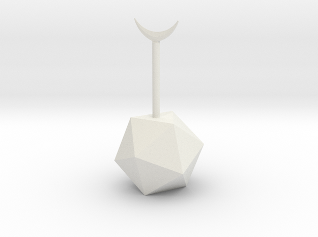 balancing board game (main piece) in White Natural Versatile Plastic: Small