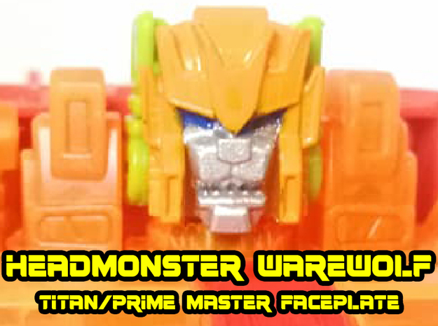 Headmonster Warewolf Face (Titans Return) in Tan Fine Detail Plastic
