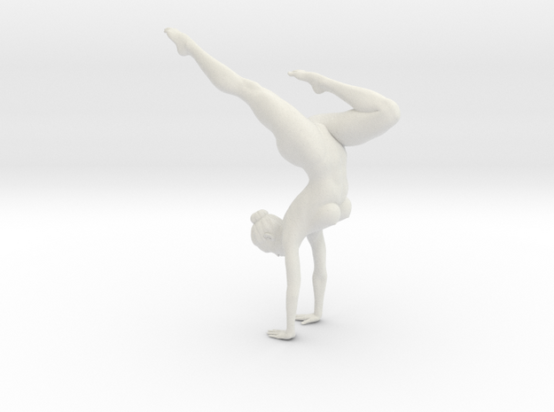 Female yoga pose 004 in White Natural Versatile Plastic: 1:10