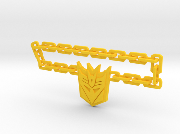 Nitro Zeus Chain, Con Symbol in Yellow Processed Versatile Plastic: Medium