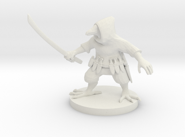 Ravenfolk Ninja in White Natural Versatile Plastic