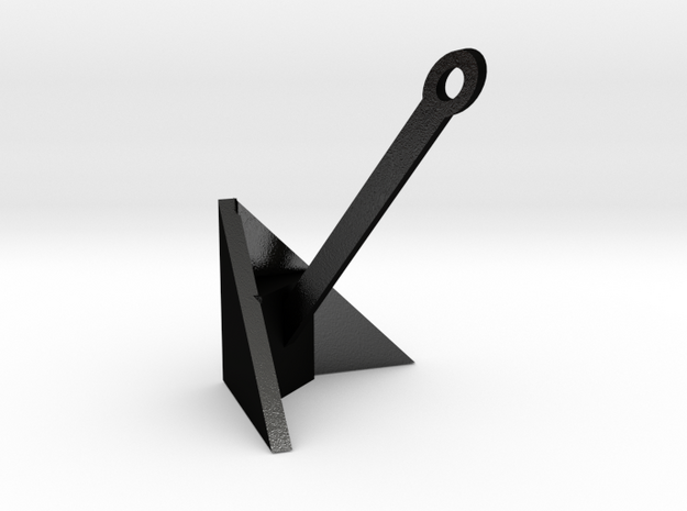 1/10 rc scale land anchor in Matte Black Steel