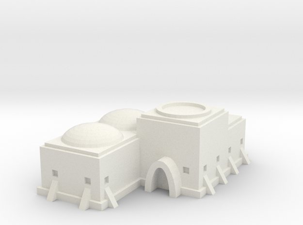 Tatooine Building 1 in White Natural Versatile Plastic