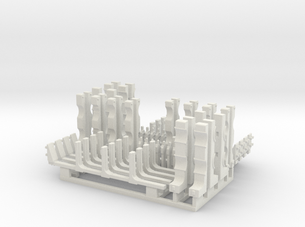 1/18 SPM-18-020-TOW-02 TOW missile containers rack in White Natural Versatile Plastic