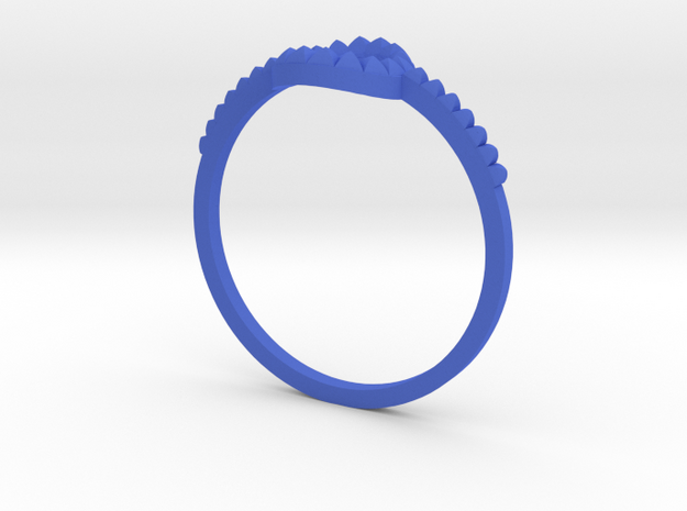 anello cerchio borchie gambo in Blue Processed Versatile Plastic