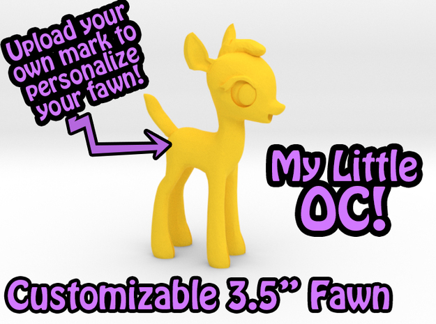 My Little OC: Faun 3.5" in Yellow Processed Versatile Plastic