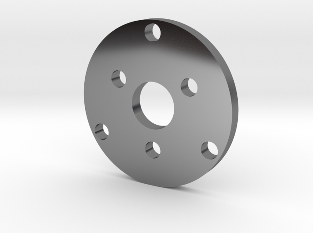 R type Small Chassis disk in Fine Detail Polished Silver