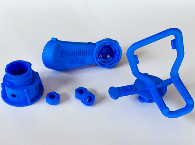 Panohero-Mini for Hero 5/6/7 in Blue Processed Versatile Plastic