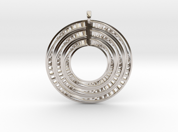 Genetical-Circle in Rhodium Plated Brass