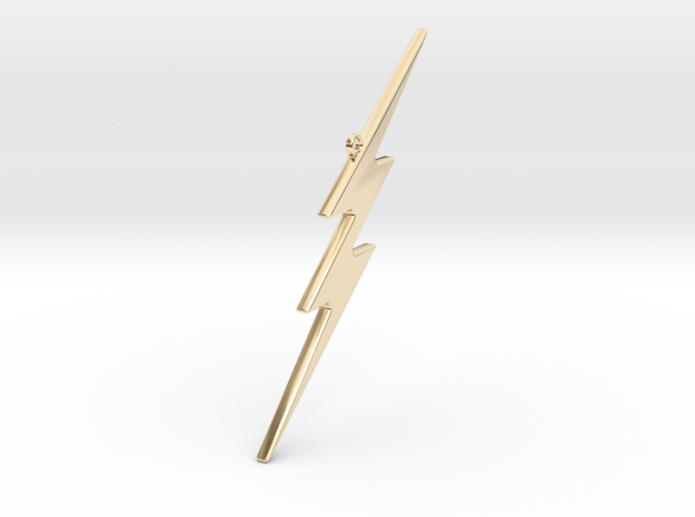 THE FLASH - Lightning Bolt Christmas Tree Ornament in 14k Gold Plated Brass