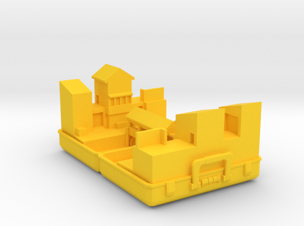 Mini 2fort in Yellow Processed Versatile Plastic