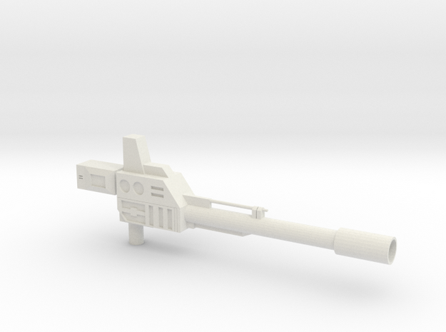 Onslaught Gun for KO OS Warbotron/Bruticus  in White Natural Versatile Plastic