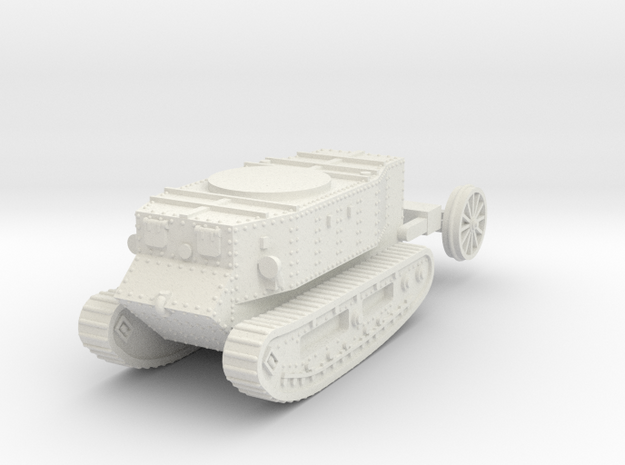 1/87 (HO) Little Willie the first tank in White Natural Versatile Plastic