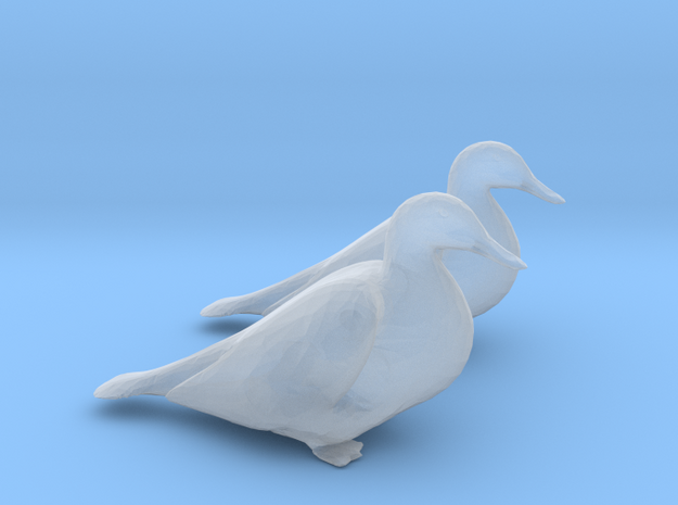 Ducks Mallard Sitting in Smoothest Fine Detail Plastic: 1:64 - S