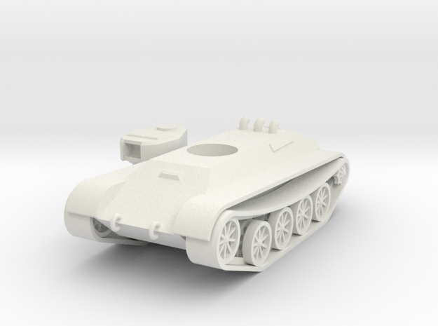 1/100 LVS Light Tank in White Natural Versatile Plastic