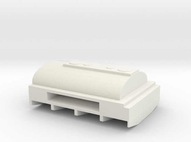 1/87 Scale M50 Water Tank Bed in White Natural Versatile Plastic