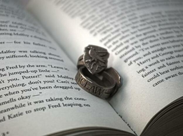Ravenclaw Ring Size 10 in Polished Bronzed Silver Steel