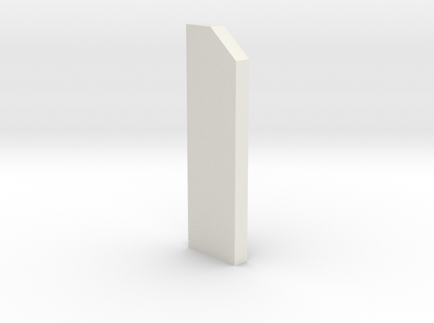 shkr051 - Teil 51 Stützmauerpfeiler 1-2 Höhe in White Natural Versatile Plastic