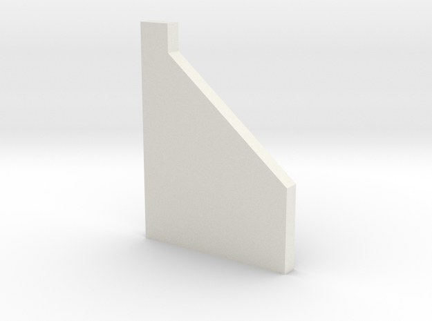 shkr057 - Teil 57 Stützmauerpfeiler breit 1-2 Höhe in White Natural Versatile Plastic