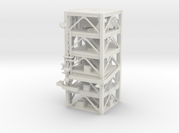 1/400 NASA LUT levels 13-18 Launch Umbilical Tower in White Natural Versatile Plastic
