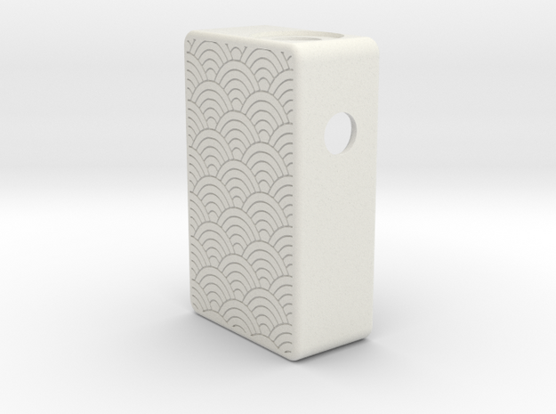 22mm Wave Squonker Body (18650) in White Natural Versatile Plastic
