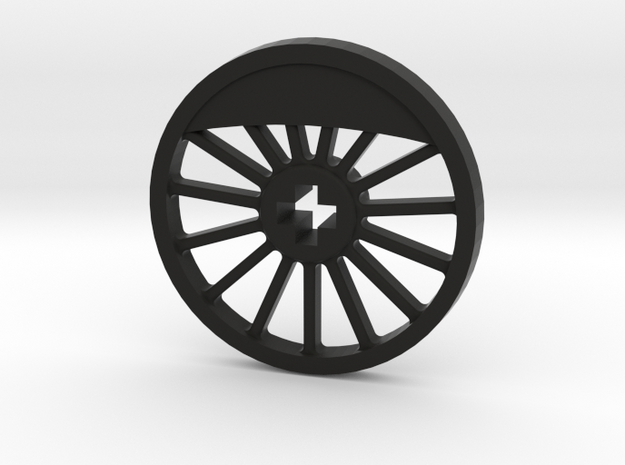 ML Thin Wheel With Counterweight - Blind in Black Natural Versatile Plastic