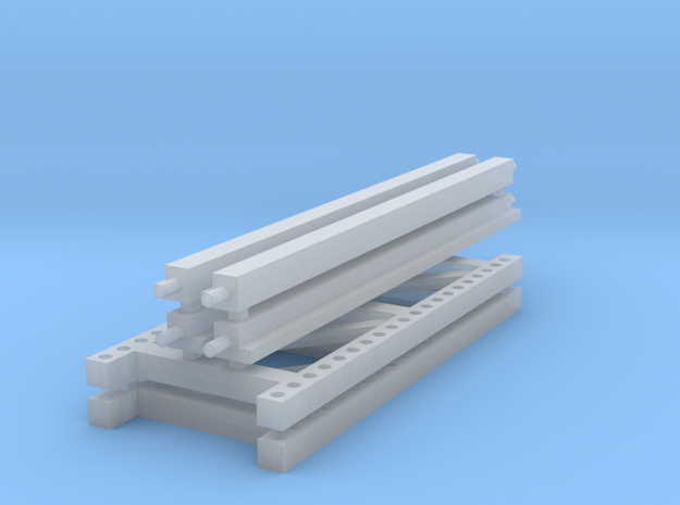 1/64 2 High 10ft Pallet Racking  in Smooth Fine Detail Plastic
