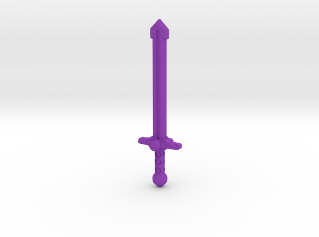 Cult Leader's Sword in Purple Processed Versatile Plastic