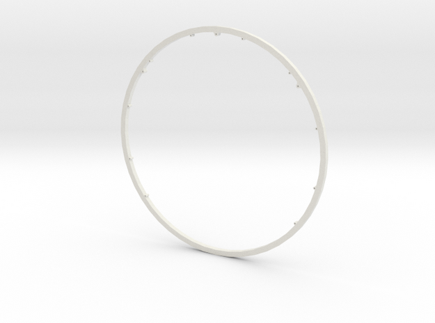 Super Loops Inertia Ring in White Natural Versatile Plastic