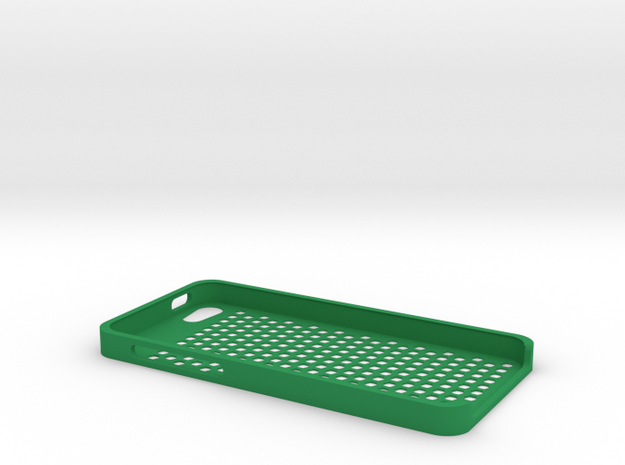 Iphone se hex case in Green Processed Versatile Plastic