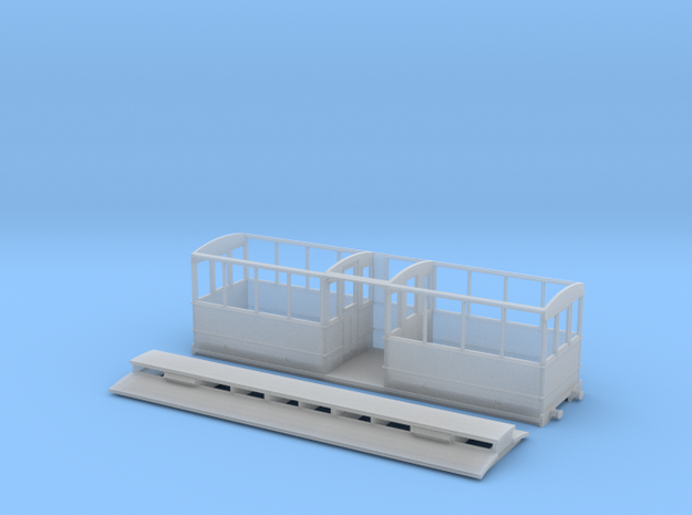 5.5mm Corris Rly clerestory saloon in Smooth Fine Detail Plastic