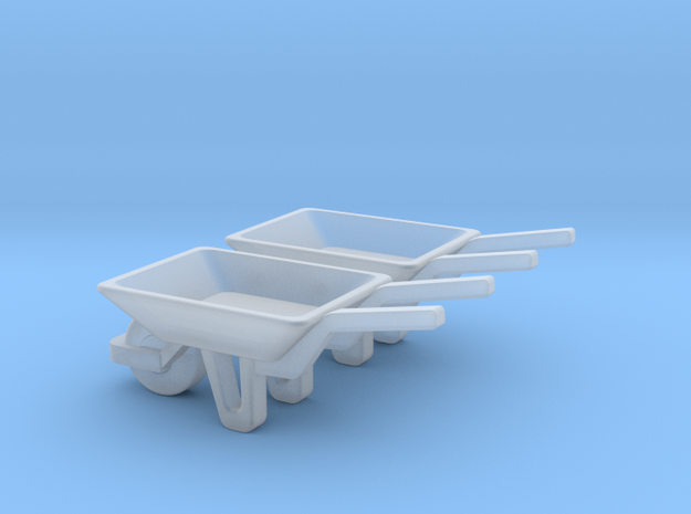 WheelBarrow 2 Pack S Scale in Smooth Fine Detail Plastic