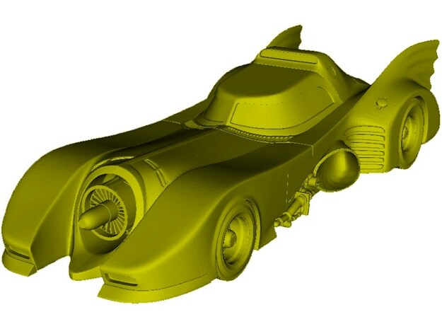 1/87 scale Batmobile from 1992 Batman Returns x 1 in Clear Ultra Fine Detail Plastic