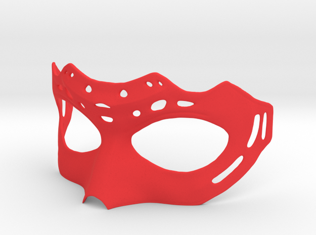 Mask in Red Processed Versatile Plastic: Extra Small