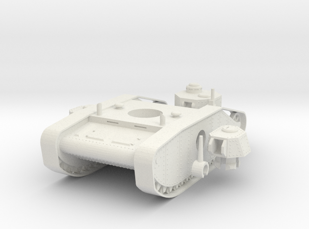 1/100 Sandcrab Tank Mk 2 in White Natural Versatile Plastic