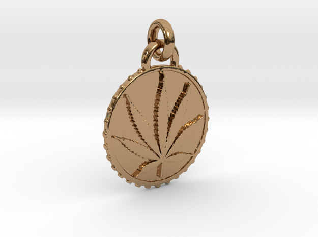 CANNA-pendant in Polished Brass (Interlocking Parts)
