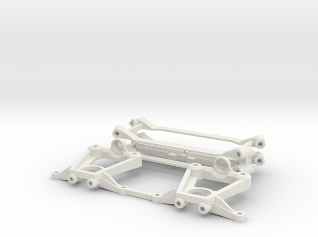 SUR & SOUS CHASSIS  - MR 03  KYOSHO  - in White Natural Versatile Plastic