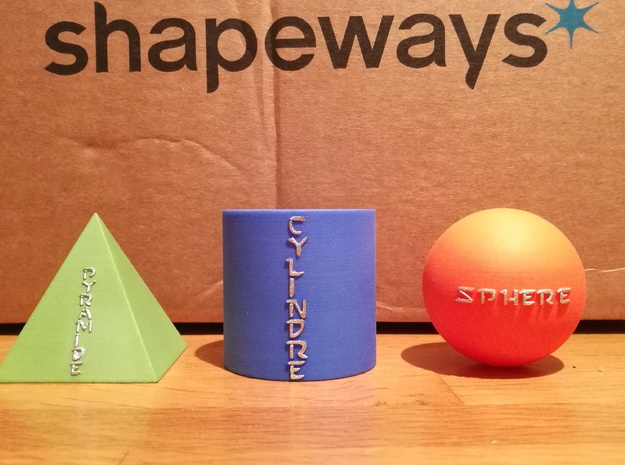 Sphere - Sphère in Orange Processed Versatile Plastic
