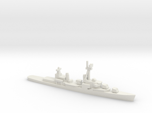 Gearing-class destroyer (FRAM 1A), 1/1800 in White Natural Versatile Plastic