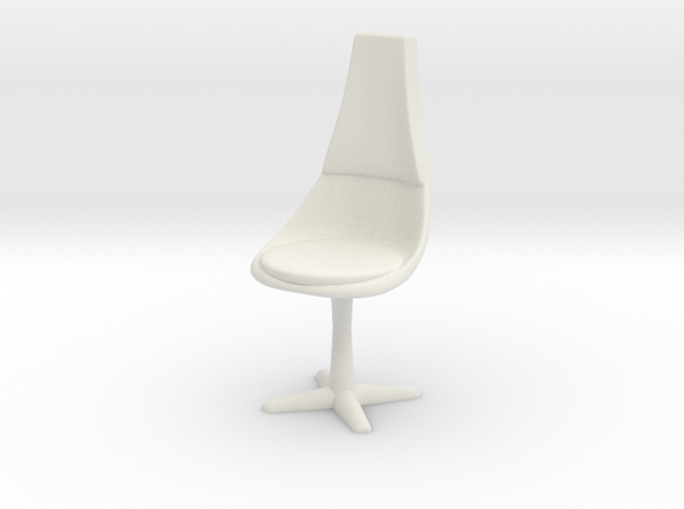 Crew Chair, 32mm Scale in White Natural Versatile Plastic