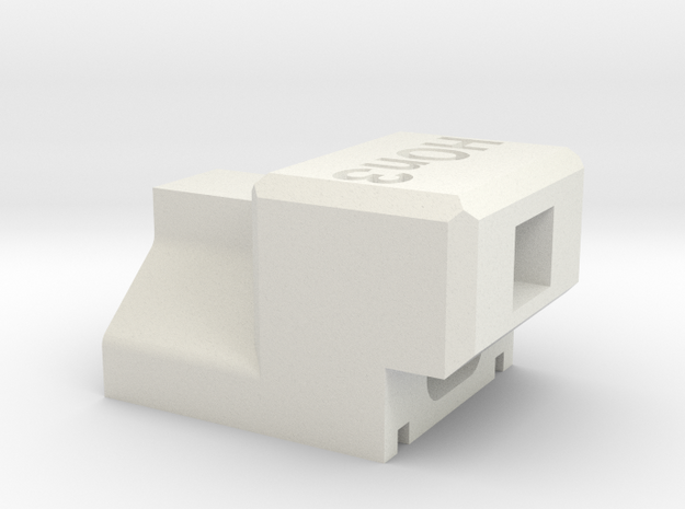 HOn3 Sergent coupler gauge in White Natural Versatile Plastic