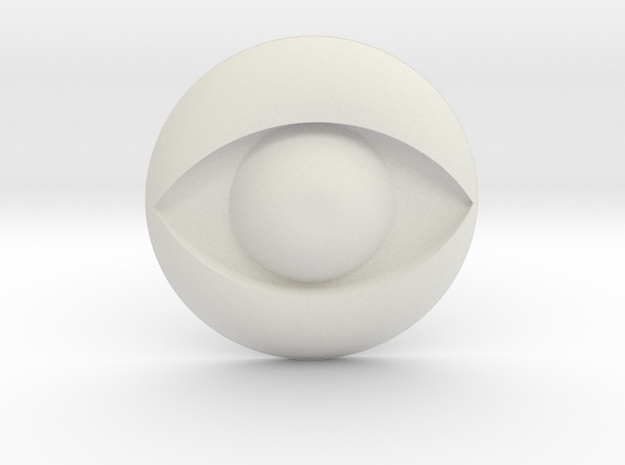 Eye Logo in White Natural Versatile Plastic