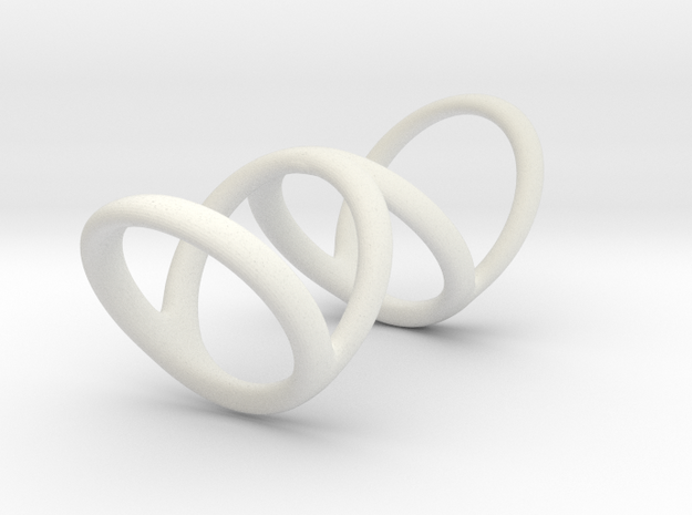 Ring for Bob L1 7-8 L2 1 3-8 D1 5 1-2 D2 6 D3 7_ in White Natural Versatile Plastic