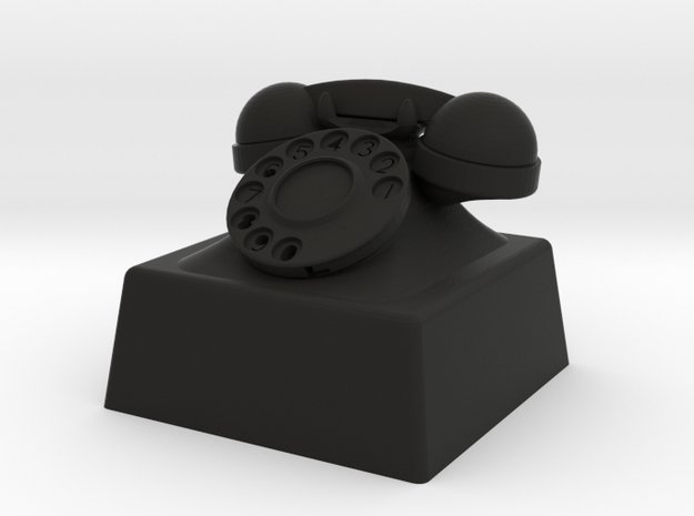 telephone cherry MX keycap in Black Natural Versatile Plastic