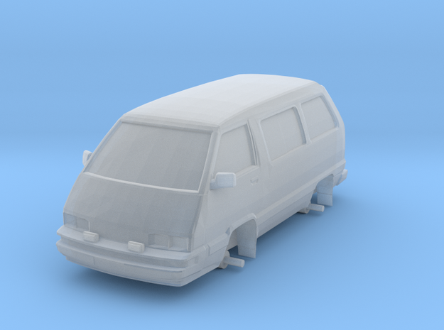 1/87 Scale 4x4 Mini Van "TOY" in Tan Fine Detail Plastic