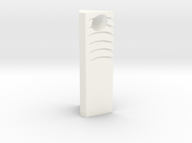 Wind Stone Pendant in White Processed Versatile Plastic