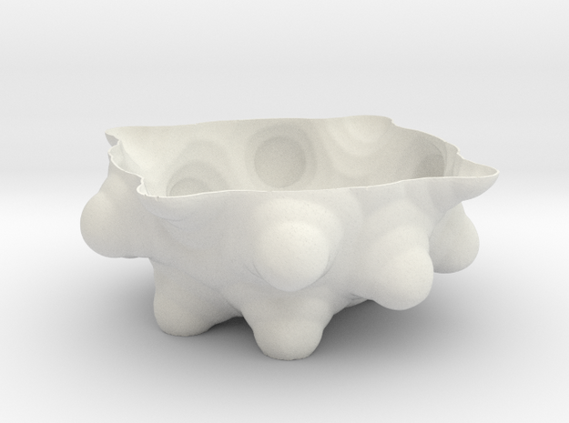 Icobowl in White Natural Versatile Plastic