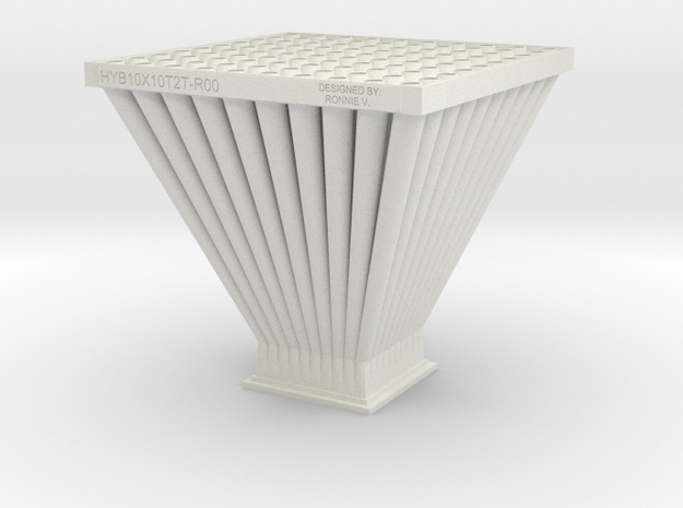 Tray To Tray Design 3D-R02 22June2014 in White Natural Versatile Plastic